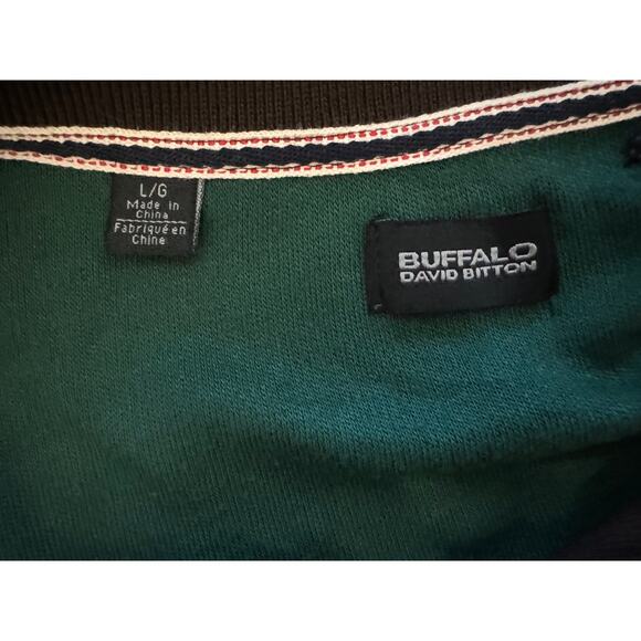 New ~ BUFFALO BY DAVID BITTON ~ Striped Long Shirt ~  Size L - Picture 3 of 5